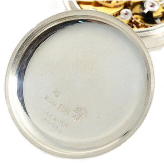 Swiss silver deck chronometer of the Royal Navy Circa 1920