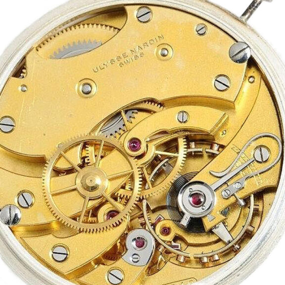 Swiss silver deck chronometer of the Royal Navy Circa 1920 Swiss silver deck chronometer of the Royal Navy Circa 1920