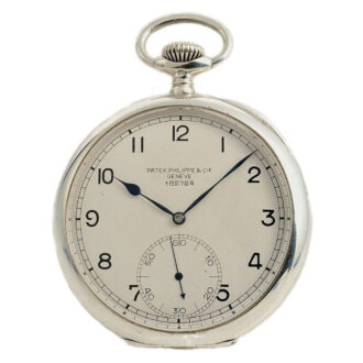 Swiss silver open faced Geneva deck watch Circa 1917