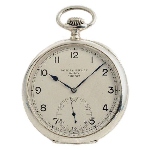 Swiss silver open faced Geneva deck watch Circa 1917