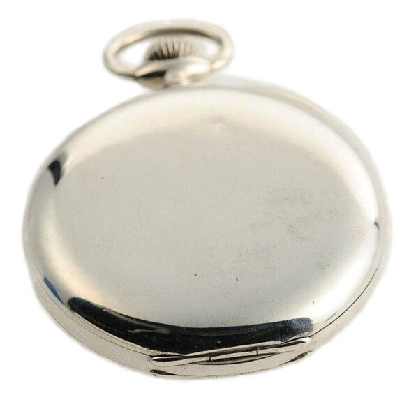 Swiss silver open faced Geneva deck watch Circa 1917 Swiss silver open faced Geneva deck watch Circa 1917