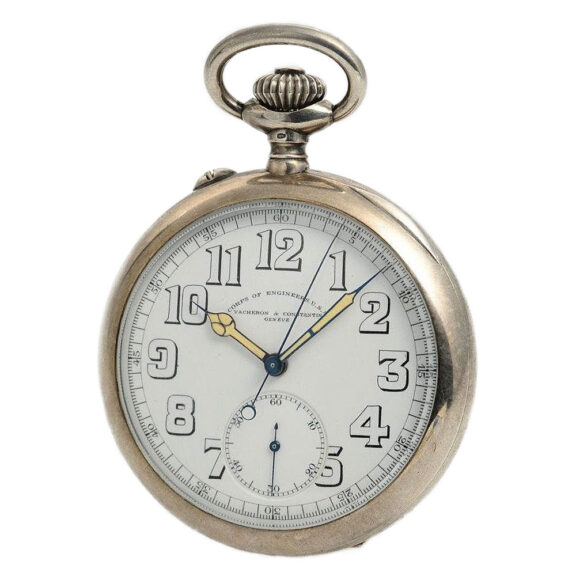 Swiss deck watch with chronograph for the U.S. Army Circa 1920 Swiss deck watch with chronograph for the U.S. Army Circa 1920