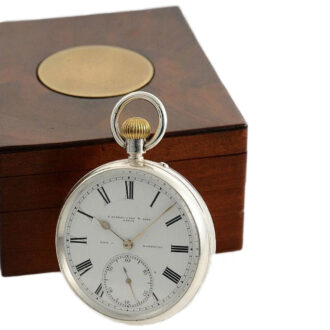 English anti-magnetic deck watch with carousel Circa 1899