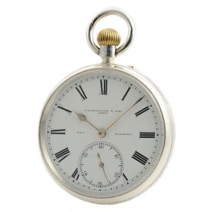 English anti magnetic deck watch with carousel Circa 1899