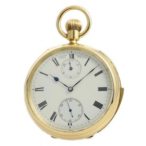 English gold pocket watch with minute repeating Circa 1912