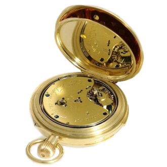 English gold pocket watch with minute repeating Circa 1912
