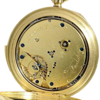 English gold pocket watch with minute repeating Circa 1912