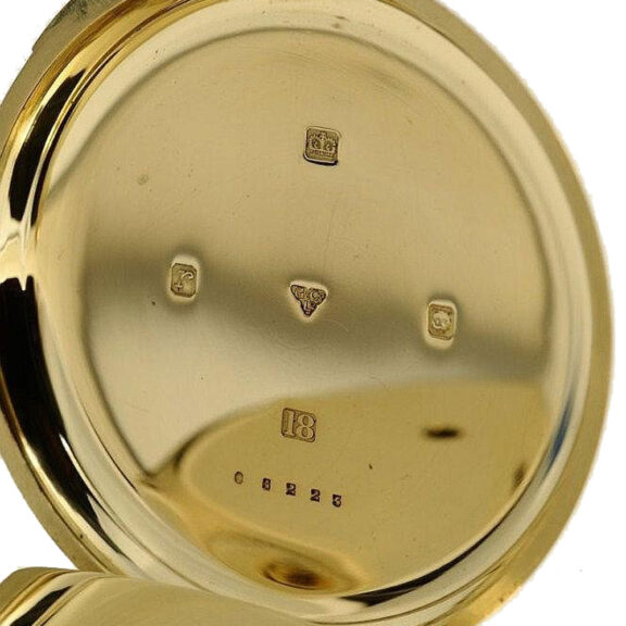 English gold pocket watch with minute repeating Circa 1912 English gold pocket watch with minute repeating Circa 1912