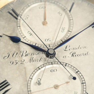 English gold watch with split seconds chronograph Circa 1902