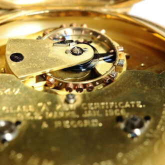 English gold watch with split seconds chronograph Circa 1902