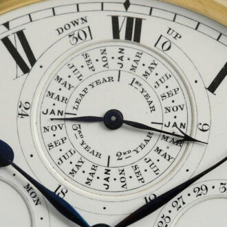 Unique English 18K gold complicated chronometer Circa 1902