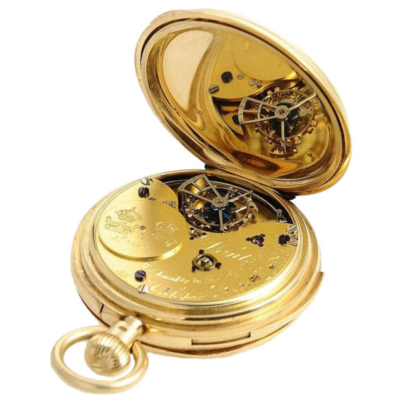 Unique English 18K gold complicated chronometer Circa 1902 Unique English 18K gold complicated chronometer Circa 1902