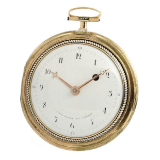 Swiss verge pocket watch with protecting case Circa 1800