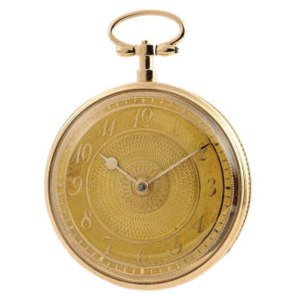 Swiss rare 18k gold musical "carillon" pocket watch Circa 1810