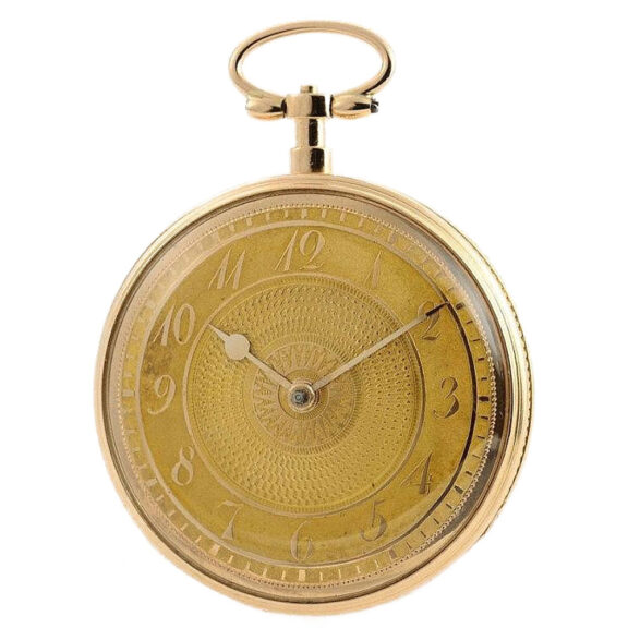 Swiss rare 18k gold musical "carillon" pocket watch Circa 1810