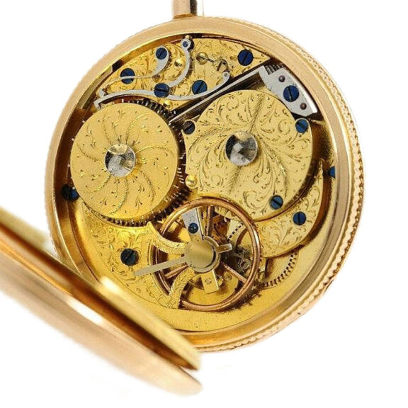 Swiss rare 18k gold musical "carillon" pocket watch Circa 1810 Swiss rare 18k gold musical "carillon" pocket watch Circa 1810