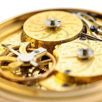 Swiss rare 18k gold musical "carillon" pocket watch Circa 1810