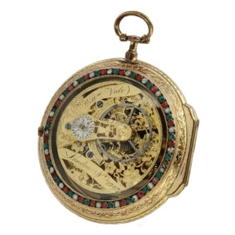 English remarkable watch with centre seconds Circa 1780