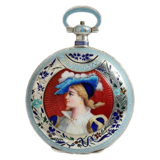 Swiss silver enamel watch for the Chinese market Circa 1870