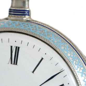 Swiss silver enamel watch for the Chinese market Circa 1870