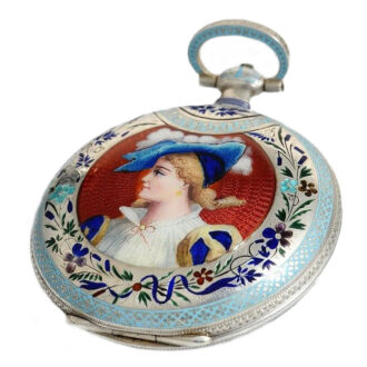 Swiss silver enamel watch for the Chinese market Circa 1870