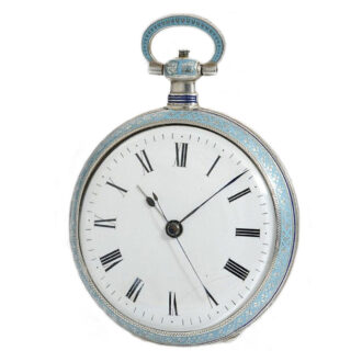 Swiss silver enamel watch for the Chinese market Circa 1870