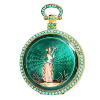 Swiss gold plated pocket watch for the Chinese market Circa 1850