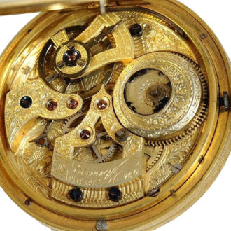 Swiss gold plated pocket watch for the Chinese market Circa 1850