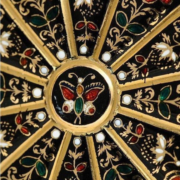 Swiss thin gold enamel floral decorated pocket watch Circa 1830 Swiss thin gold enamel floral decorated pocket watch Circa 1830