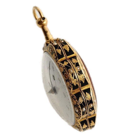 Swiss decorative quarter repeating verge pocket watch Circa 1810 Swiss decorative quarter repeating verge pocket watch Circa 1810