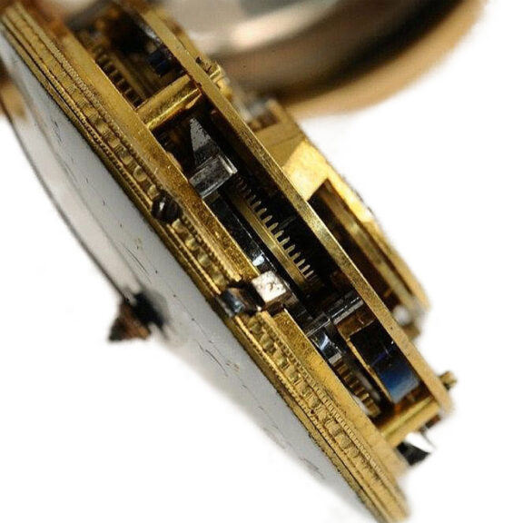 Swiss decorative quarter repeating verge pocket watch Circa 1810 Swiss decorative quarter repeating verge pocket watch Circa 1810