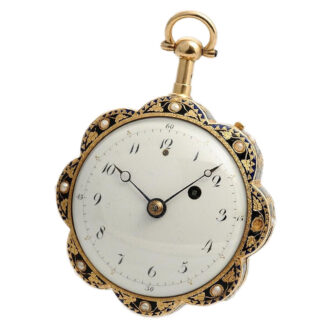 Swiss decorative quarter repeating verge pocket watch Circa 1810