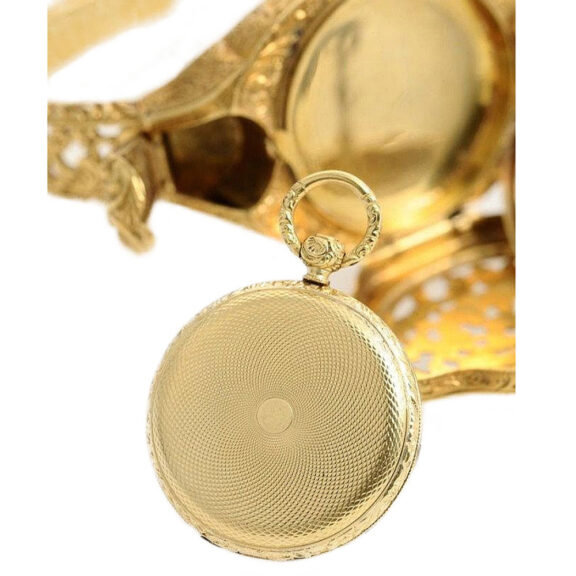 French miniature pocket watch set in rare bracelet Circa 1900 French miniature pocket watch set in rare bracelet Circa 1900