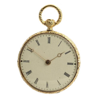 French miniature pocket watch set in rare bracelet Circa 1900