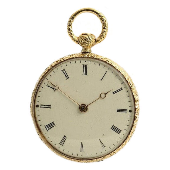 French miniature pocket watch set in rare bracelet Circa 1900 French miniature pocket watch set in rare bracelet Circa 1900