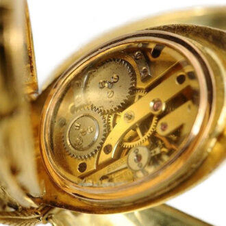 Swiss rare gold, enamel and diamond scarab watch Circa 1870
