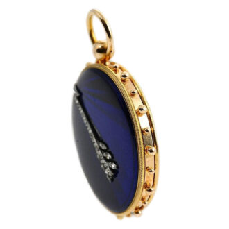 French diamond set gold enamel “ à Tact ” watch Circa 1810