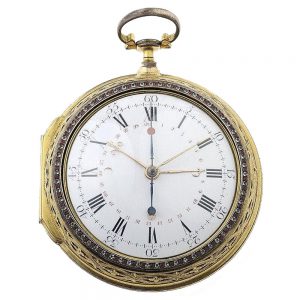 English double-cased coach clock of museum quality Circa 1790
