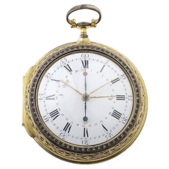 English double-cased coach clock of museum quality Circa 1790