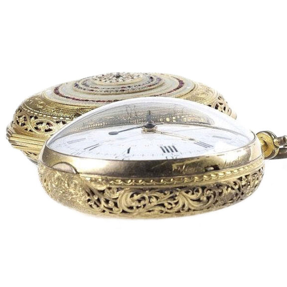 English double-cased coach clock of museum quality Circa 1790 English double-cased coach clock of museum quality Circa 1790