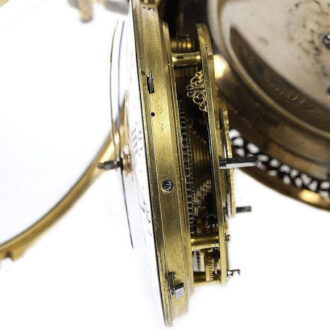 English double-cased coach clock of museum quality Circa 1790