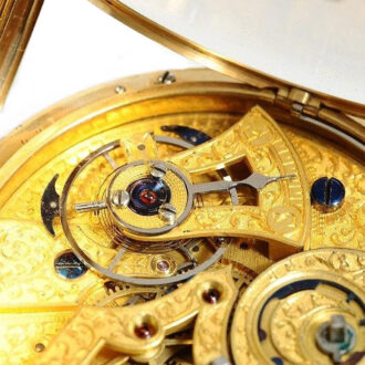 Swiss gold enamel watch for the Chinese market Circa 1830