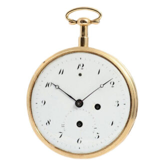 Swiss gold quarter repeater with erotic automaton Circa 1800