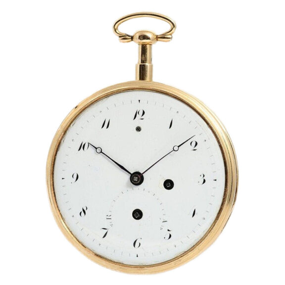 Swiss gold quarter repeater with erotic automaton Circa 1800 Swiss gold quarter repeater with erotic automaton Circa 1800