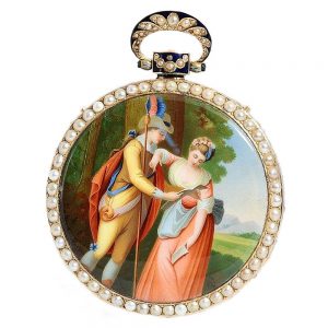 Swiss gold enamel repeater for the Chinese market Circa 1820