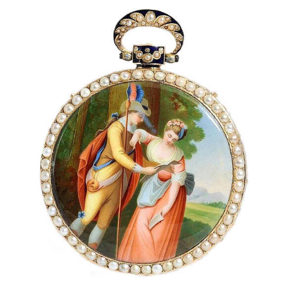 Swiss gold enamel repeater for the Chinese market Circa 1820