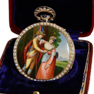 Swiss gold enamel repeater for the Chinese market Circa 1820