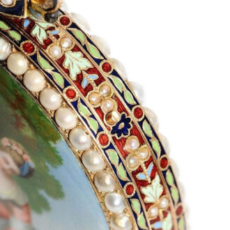 Swiss gold enamel repeater for the Chinese market Circa 1820