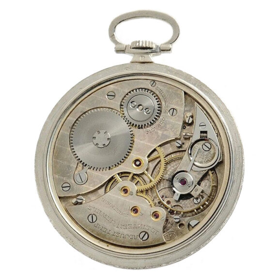 Swiss diamond-set, thin gentleman's pocket watch Circa 1930 Swiss diamond-set, thin gentleman's pocket watch Circa 1930