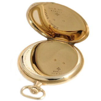 Swiss fine thin 14k gold Geneva pocket watch Circa 1918 Swiss fine thin 14k gold Geneva pocket watch Circa 1918